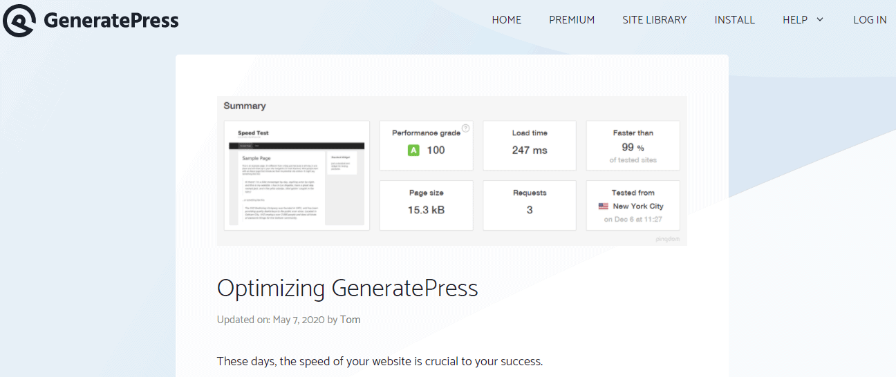 GeneratePress Seo Optimized