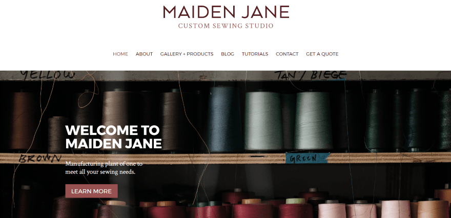 Maiden Jane child theme for WordPress- Divi
